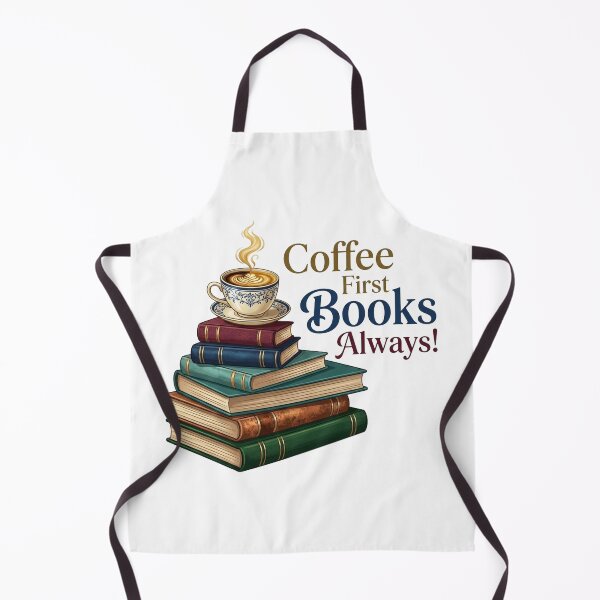 Item preview, Coffee First, Books Always | Book Aesthetic | Reading Addiction | Book Lover Gift | Cozy Coffee Reader | Bookworm T-Shirt, Sticker & Mug Design designed and sold by TheDigitalArtisianHub.