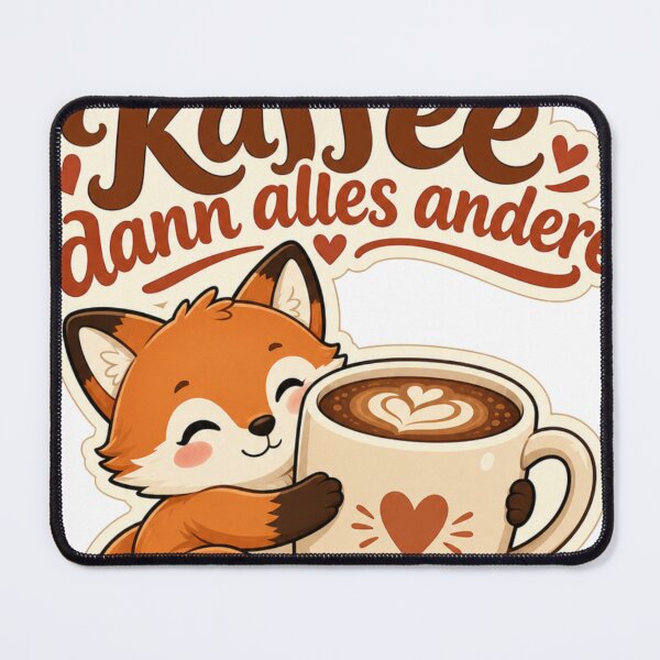 Item preview, Sweet Fox: First coffee, then everything else designed and sold by BoosterShop.