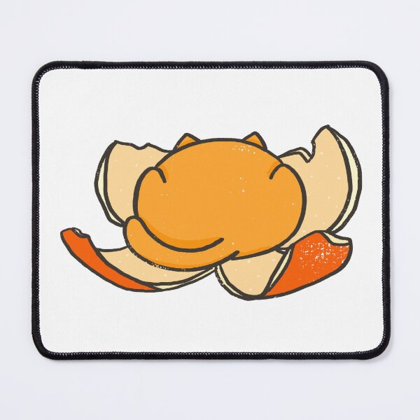 Item preview, Cute Kawaii Mandarin Orange Peel Cat designed and sold by Sleepy-Town.