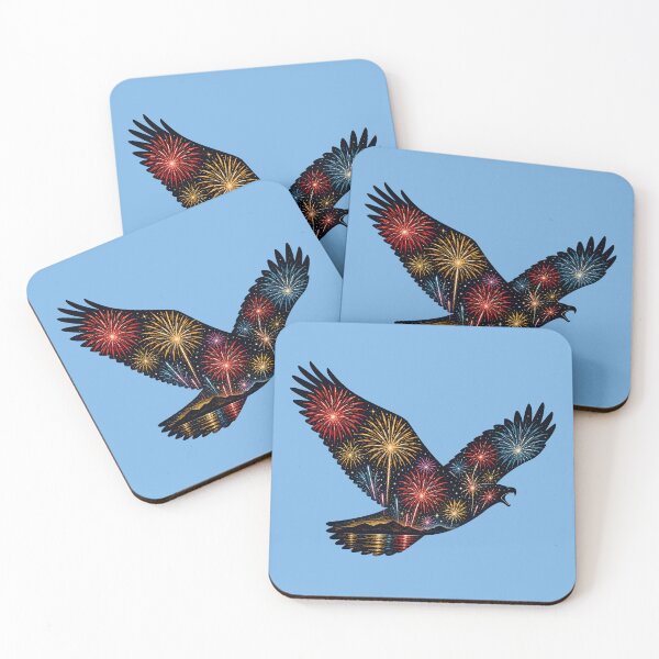 Item preview, Bald Eagle - Fireworks - Wildlife - 4th of July designed and sold by krewyork.