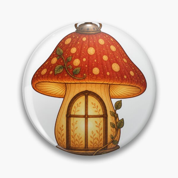 Item preview, Whimsical Mushroom Lantern Cottagecore Night Light designed and sold by The-Art-of-D.