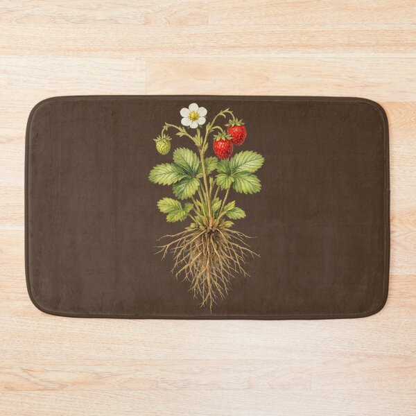 Item preview, Wild Strawberry Botanical Illustration – Vintage Fragaria Vesca Watercolor Scientific Art designed and sold by MagicMakerPh.