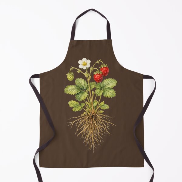 Item preview, Wild Strawberry Botanical Illustration – Vintage Fragaria Vesca Watercolor Scientific Art designed and sold by MagicMakerPh.