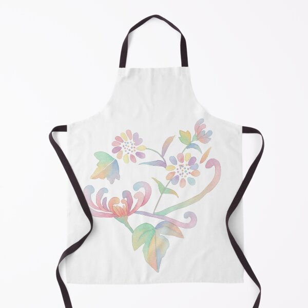 Item preview, Korean Traditional Pastel Floral Vine Watercolor Pattern designed and sold by Yiruda-Art.