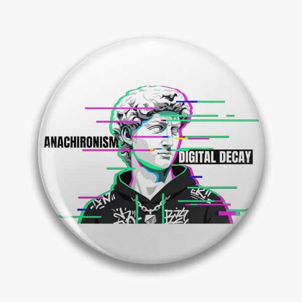 Item preview, Vaporwave Classical Statue Glitch Art – Streetwear Style Portrait designed and sold by YourWearPulse.