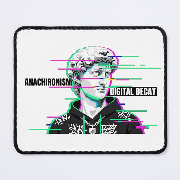 Item preview, Vaporwave Classical Statue Glitch Art – Streetwear Style Portrait designed and sold by YourWearPulse.