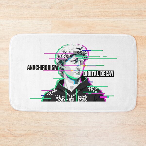 Item preview, Vaporwave Classical Statue Glitch Art – Streetwear Style Portrait designed and sold by YourWearPulse.
