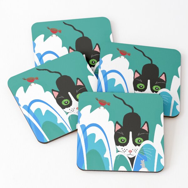 Item preview, Playful Cat in Dreamy Setting designed and sold by Elaine M Hayward .