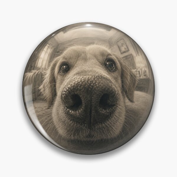 Item preview, Boop The Snoot Golden Retriever | Funny Fisheye Dog Portrait designed and sold by Safe Haven Pets.