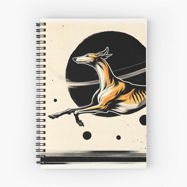 Item preview, GALAGO - Ukiyo-e Suibokuga Greyhounds - Vol. I - Zen Ink Collection - Orbit Runner designed and sold by GALOGO – Art for Sighthounds & Animal Welfare.