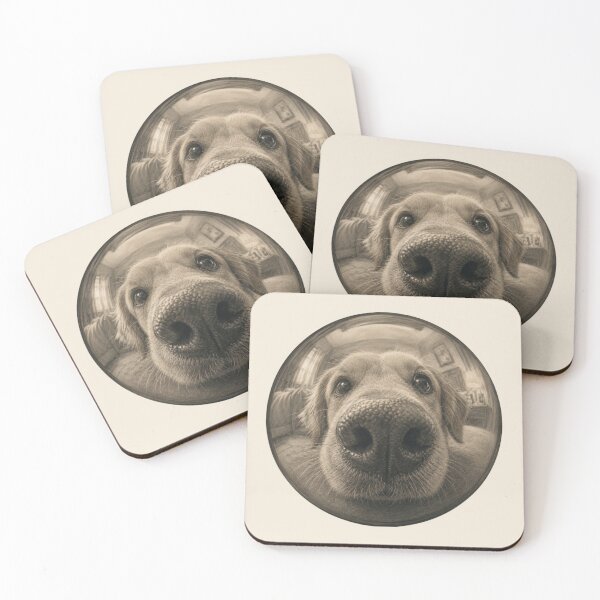 Item preview, Boop The Snoot Golden Retriever | Funny Fisheye Dog Portrait designed and sold by Safe Haven Pets.