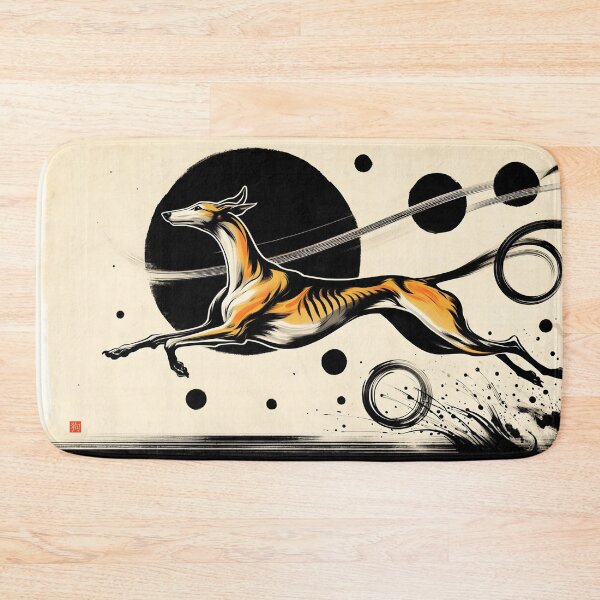 Item preview, GALAGO - Ukiyo-e Suibokuga Greyhounds - Vol. I - Zen Ink Collection - Orbit Runner designed and sold by GALOGO – Art for Sighthounds & Animal Welfare.