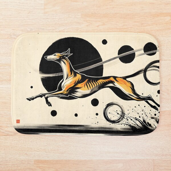 Item preview, GALAGO - Ukiyo-e Suibokuga Greyhounds - Vol. I - Zen Ink Collection - Orbit Runner designed and sold by GALOGO – Art for Sighthounds & Animal Welfare.