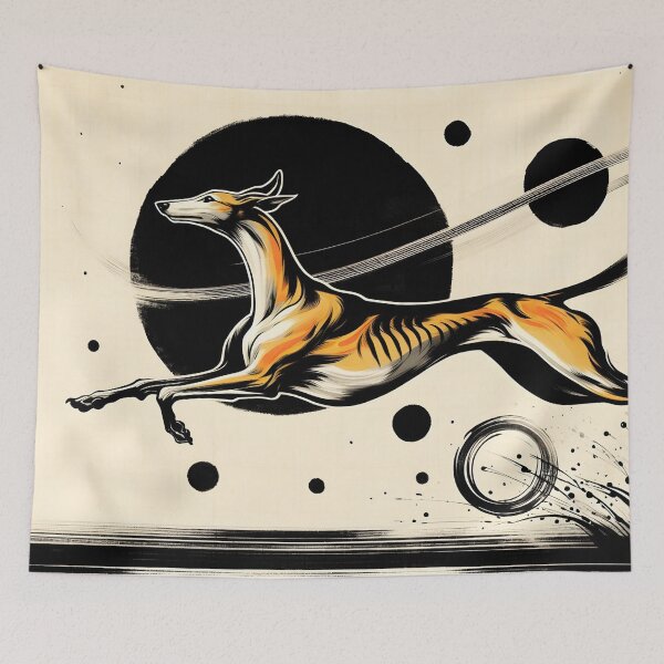 Item preview, GALAGO - Ukiyo-e Suibokuga Greyhounds - Vol. I - Zen Ink Collection - Orbit Runner designed and sold by GALOGO – Art for Sighthounds & Animal Welfare.