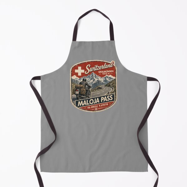 Item preview, Maloja Pass, Passo del Maloja Switzerland Motorcycle Sticker TShirt 02 designed and sold by OuterShellUK.