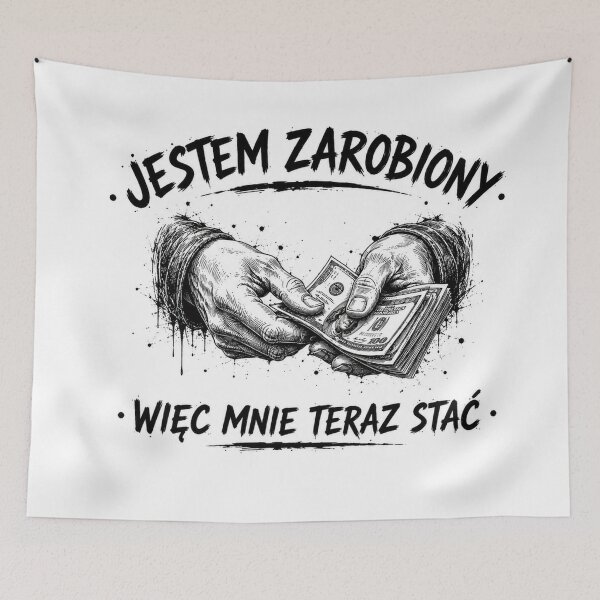 Item preview, Jestem zarobiony więc mnie teraz stać designed and sold by HarmonyCode.