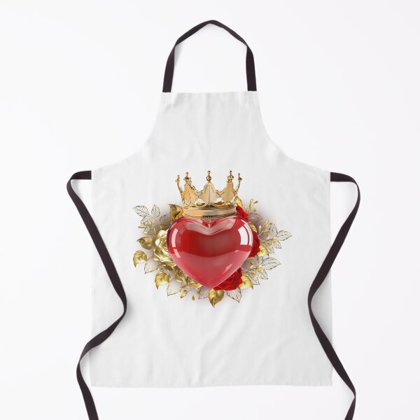 Item preview, Royal Glass Heart with Golden Crown and Roses designed and sold by dans980.