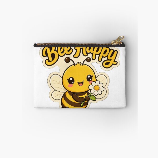 Item preview, Cute Bee Happy Kawaii Saying designed and sold by BoosterShop.