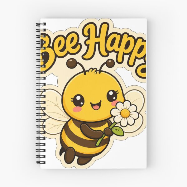 Item preview, Cute Bee Happy Kawaii Saying designed and sold by BoosterShop.