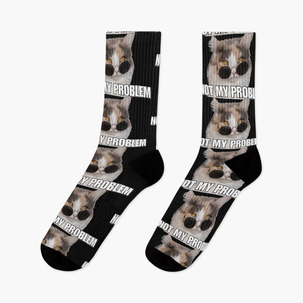 Item preview, Cat Meme 'Not my problem' designed and sold by Late Theory.