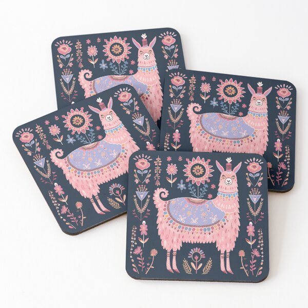 Item preview, Scandinavian Folk Art, Floral Alpaca designed and sold by xiao xuans.
