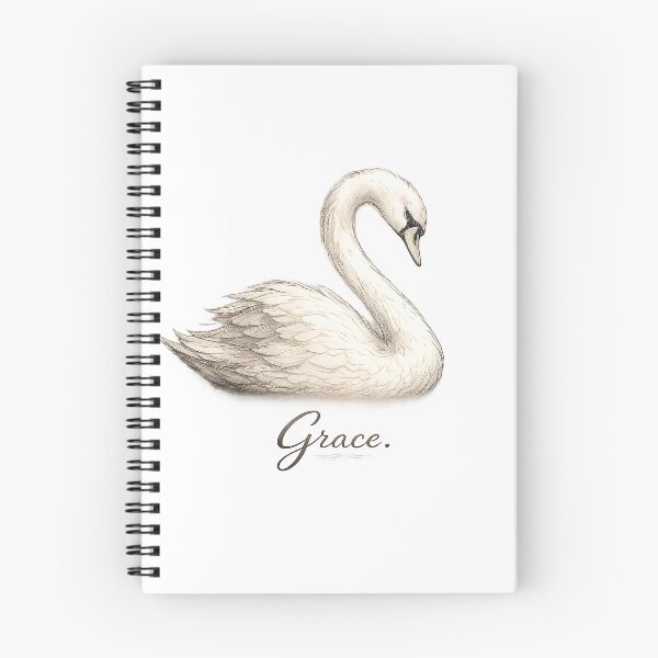 Item preview, Graceful Swan Draw Art – Elegant Minimal Bird Design designed and sold by ModernPaws.