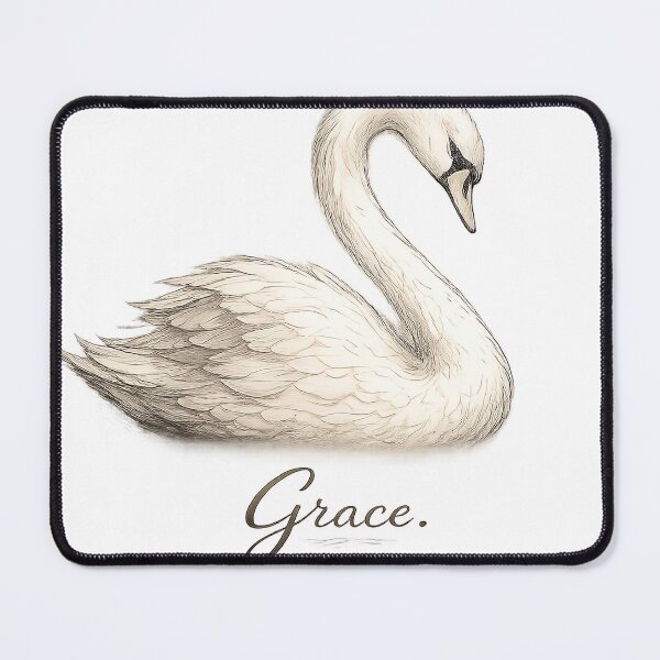 Item preview, Graceful Swan Draw Art – Elegant Minimal Bird Design designed and sold by ModernPaws.