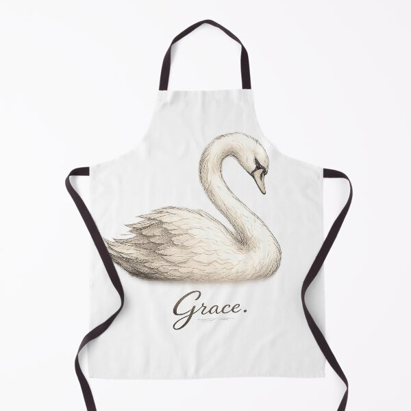 Item preview, Graceful Swan Draw Art – Elegant Minimal Bird Design designed and sold by ModernPaws.
