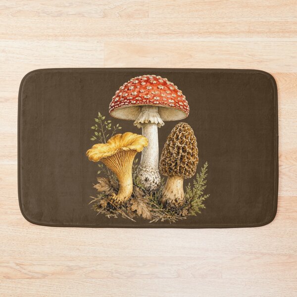 Item preview, Vintage Mushroom Botanical Illustration – Scientific Watercolor Woodland Fungi Study designed and sold by MagicMakerPh.