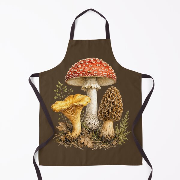 Item preview, Vintage Mushroom Botanical Illustration – Scientific Watercolor Woodland Fungi Study designed and sold by MagicMakerPh.