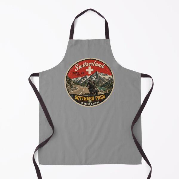 Item preview, Gotthard Pass Switzerland Gotthardpass Motorcycle Sticker TShirt 06 designed and sold by OuterShellUK.