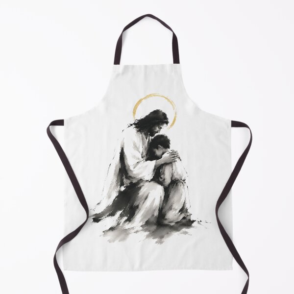Item preview, Jesus Comforting a Child Christian Art designed and sold by Phos Creatives.