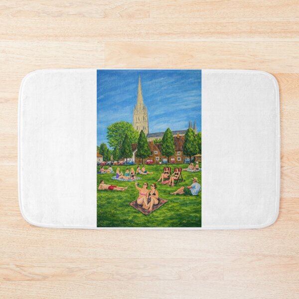 Item preview, Sunbathing on Chorister's Green designed and sold by SJHorsfall.