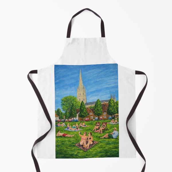 Item preview, Sunbathing on Chorister's Green designed and sold by SJHorsfall.
