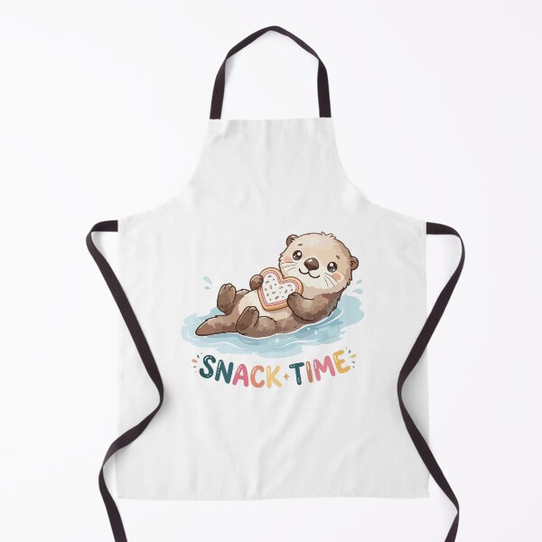 Item preview, Snack Time Cute Otter Cartoon Humor designed and sold by stylishdzign.