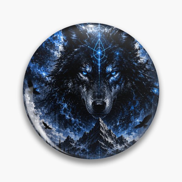 Item preview, Blue neon wolf designed and sold by HarmonyCode.