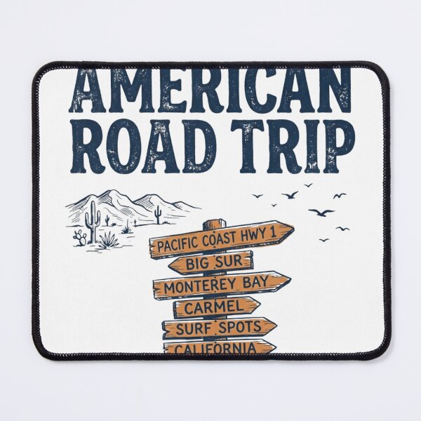 Item preview, The Great American Road Trip Vintage Retro Travel designed and sold by Emerald Deep.