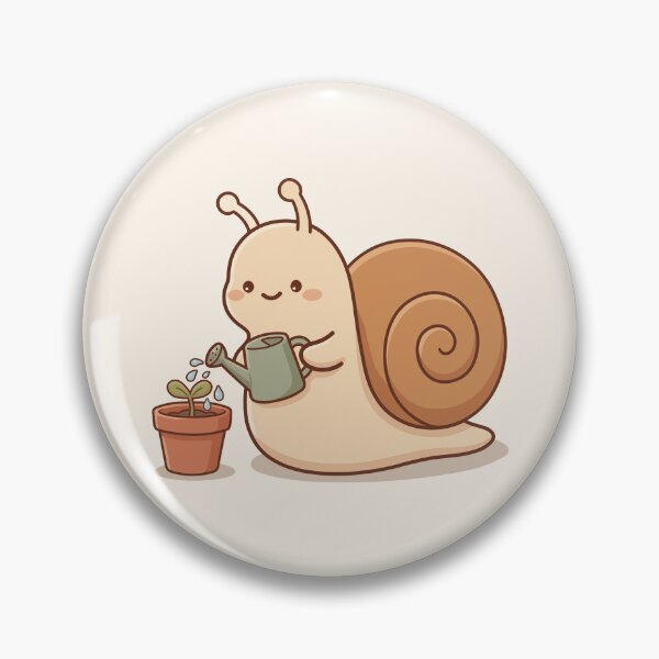 Item preview, Cute Gardening Snail designed and sold by Zerhof.