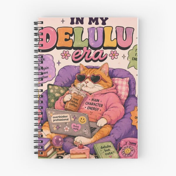 Item preview, In My Delulu Era Funny Cat Aesthetic Retro Gen Z Meme designed and sold by Gautam29.