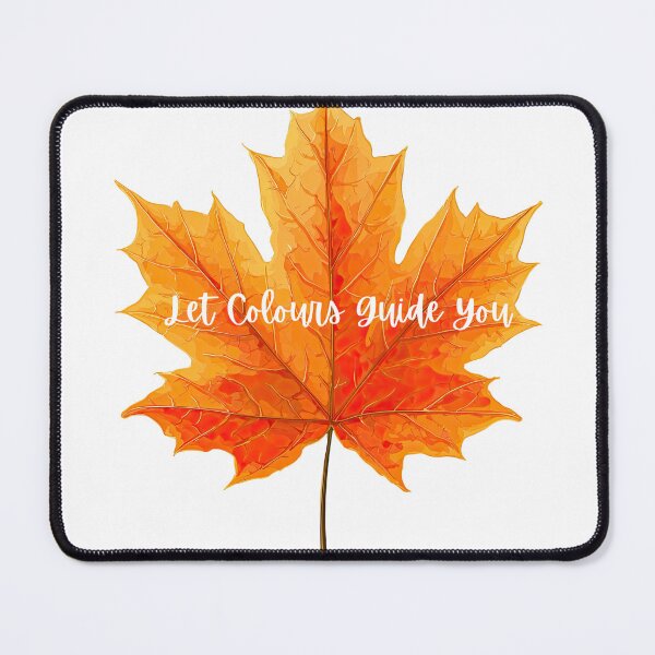 Item preview, Let Colours Guide You Maple Leaf Sticker – Autumn Botanical Inspirational Quote, Fall Nature Aesthetic Vinyl Decal designed and sold by Pandey14.