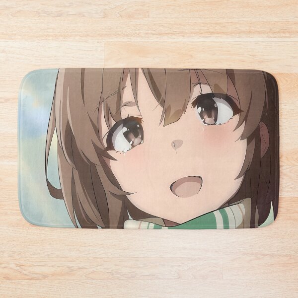 Item preview, Kaede Azusagawa Bunny Girl Senpai Winter Scarf Smile designed and sold by ManuelOpito.