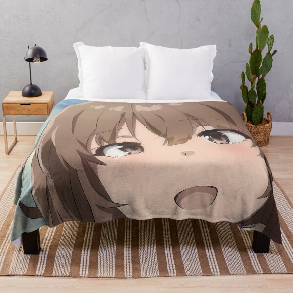 Item preview, Kaede Azusagawa Bunny Girl Senpai Winter Scarf Smile designed and sold by ManuelOpito.