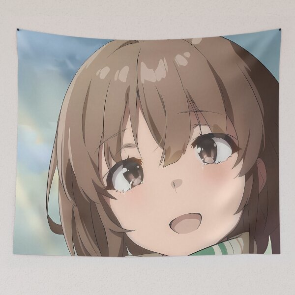 Item preview, Kaede Azusagawa Bunny Girl Senpai Winter Scarf Smile designed and sold by ManuelOpito.