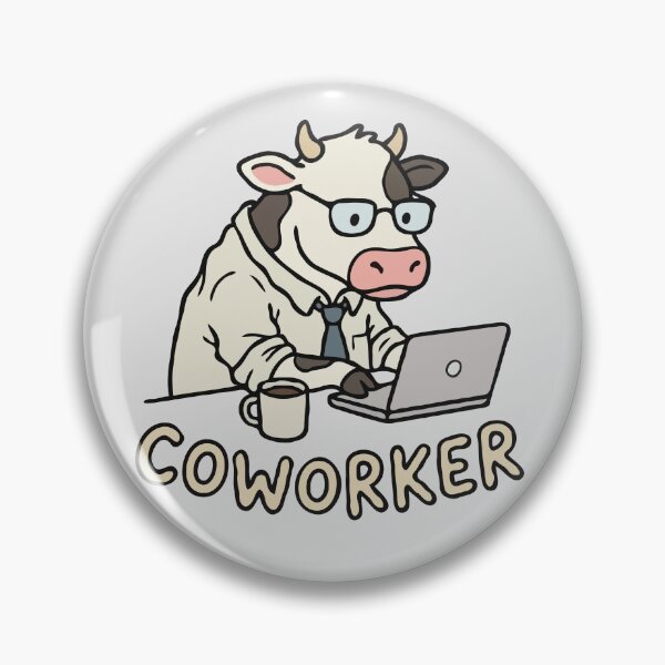 Item preview, Office Cow Working Coworker designed and sold by Gkinoki.