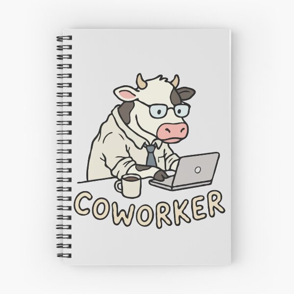 Item preview, Office Cow Working Coworker designed and sold by Gkinoki.