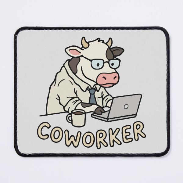 Item preview, Office Cow Working Coworker designed and sold by Gkinoki.