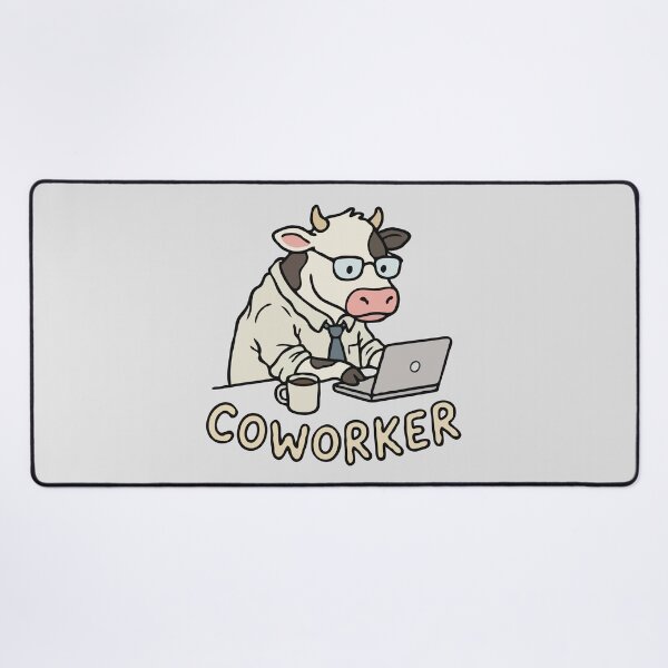 Item preview, Office Cow Working Coworker designed and sold by Gkinoki.