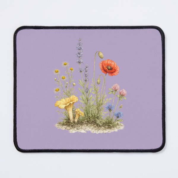 Item preview, Wildflower Botanical Plate – Vintage Watercolor Scientific Floral Illustration designed and sold by MagicMakerPh.