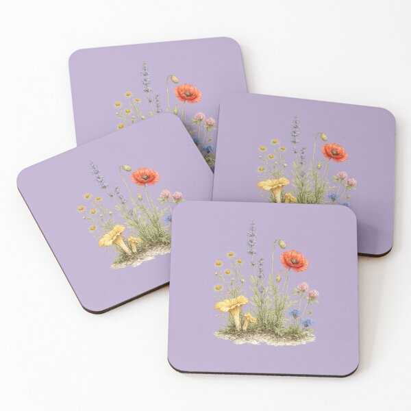 Item preview, Wildflower Botanical Plate – Vintage Watercolor Scientific Floral Illustration designed and sold by MagicMakerPh.