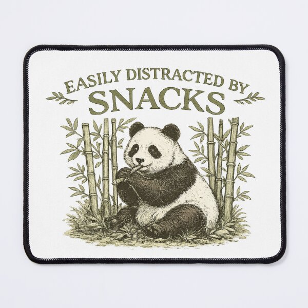 Item preview,  Easily Distracted By Snacks Vintage Field Guide Panda Shirt Panda Lover Gift Nature Illustration Tee Botanical Shirt designed and sold by Gremlin Hours.